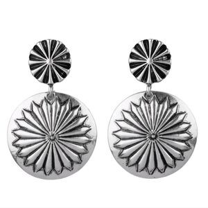 5 For $20! Paparazzi ♥ Fierce Florals - Silver ♥ Post Earrings